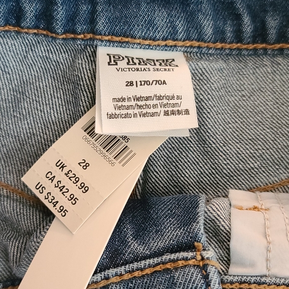 Victoria Secret High Waisted Cut Off Jean Shorts - Picture 2 of 5